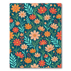 Coastal Sunrise Floral Scatter Rug