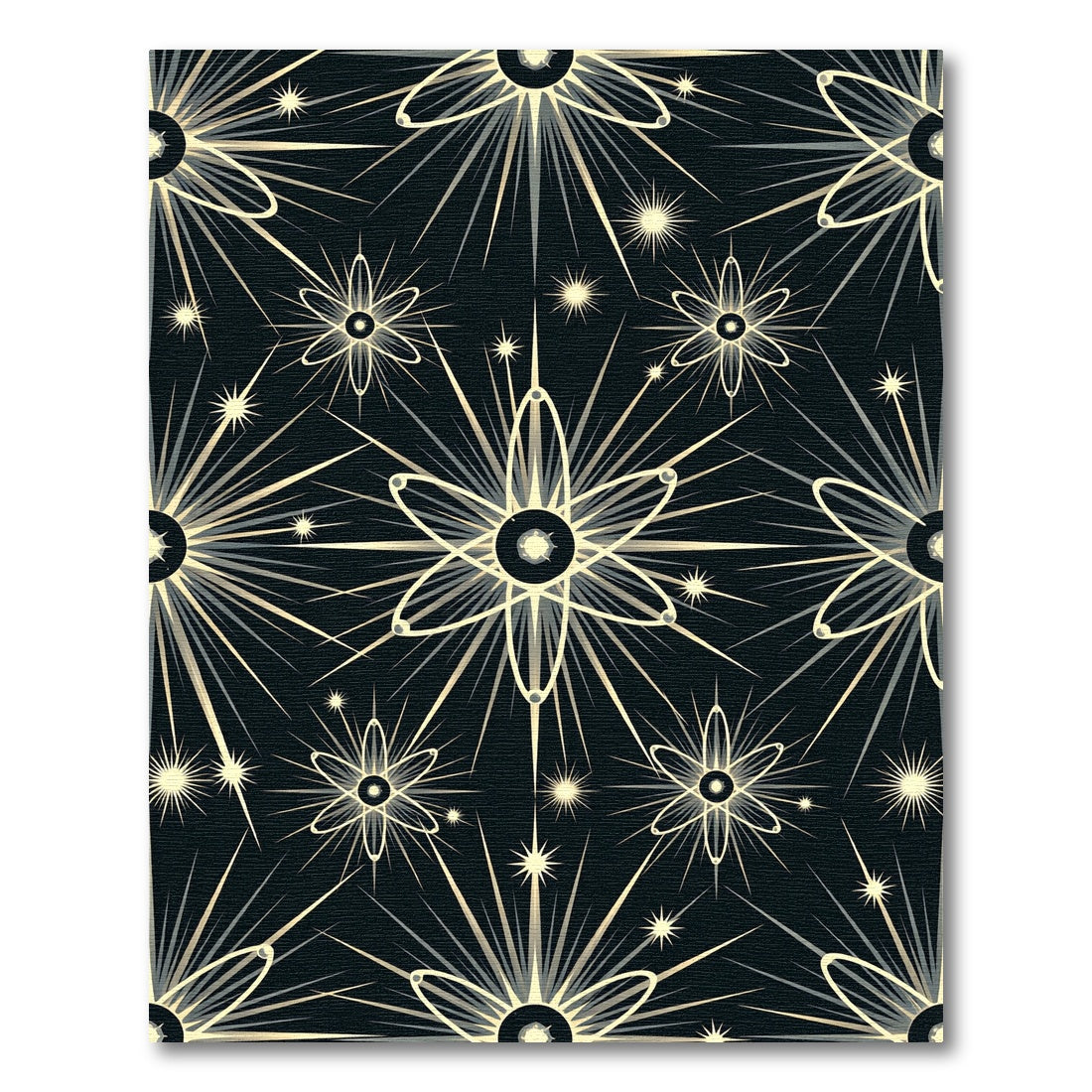 Art Deco Starburst Radiant Bloom Rug
