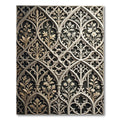 Gothic Cream Floral Lattice Arch Rug