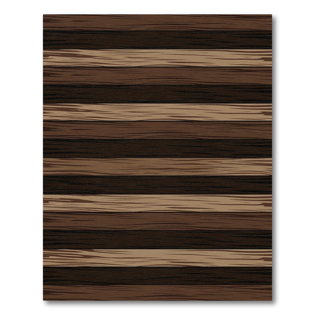 Rustic Brown Earth Tone Striped Rug