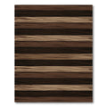 Rustic Brown Earth Tone Striped Rug