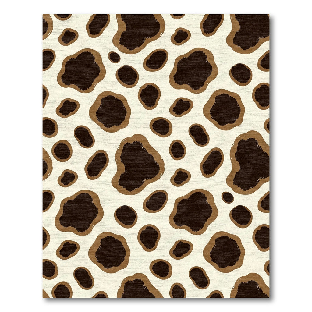 Neutral Brown Spotted Abstract Rug