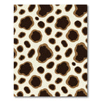 Neutral Brown Spotted Abstract Rug