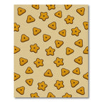 Whimsical Golden Star and Triangle Rug