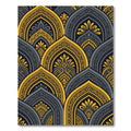 Golden Yellow Archway Mandala Rug