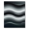 Monochromatic Abstract Wavy Layered Flow Rug