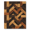 Wood Grain Parquet Weave Rug