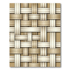 Woven Neutral Beige Textured Lattice Rug