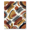 Earthy Brushstroke Swirl Abstract Rug