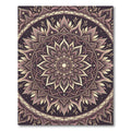Ornate Lilac Sunburst Mandala Rug