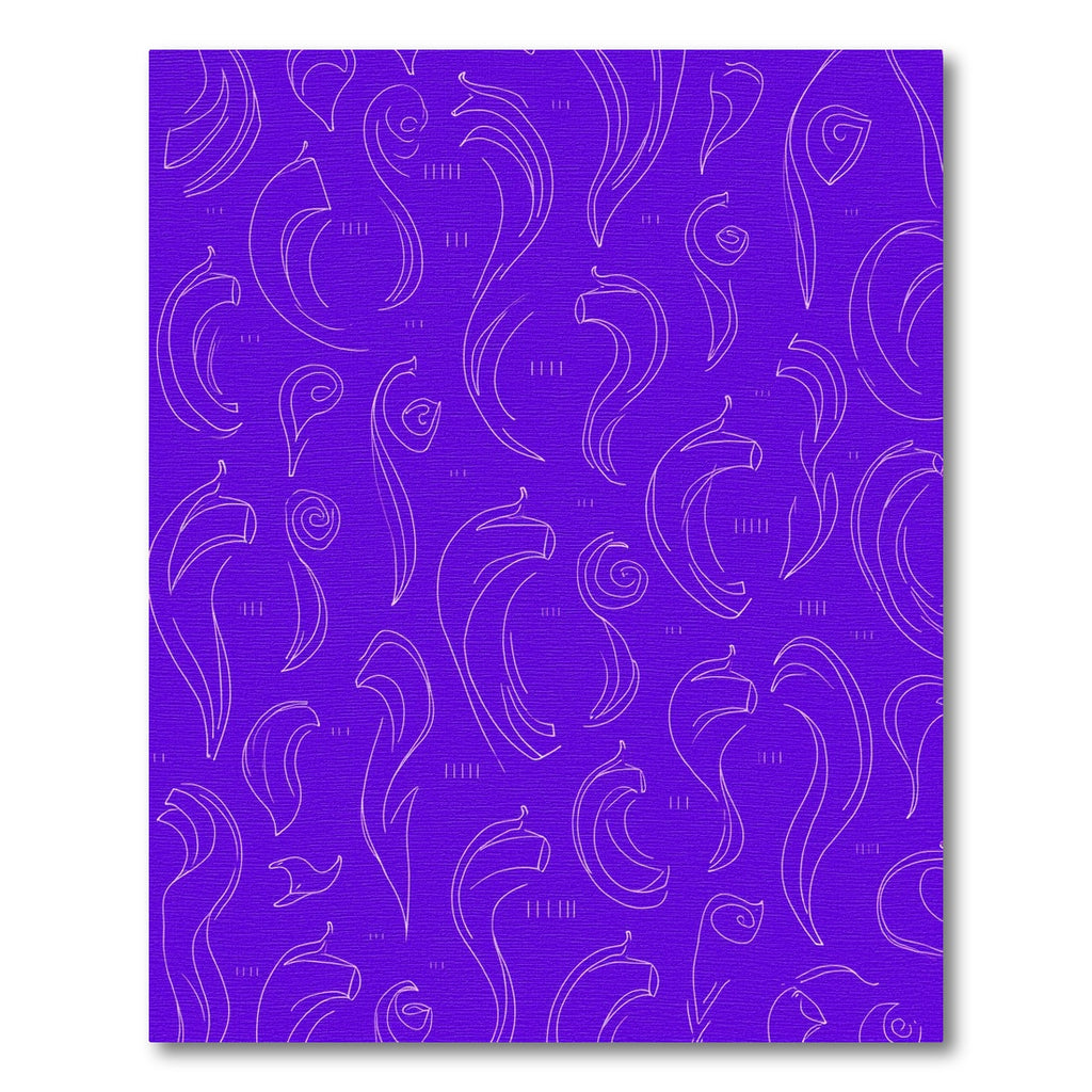 Amethyst Flowing Curlicue Abstract Rug