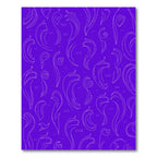 Amethyst Flowing Curlicue Abstract Rug