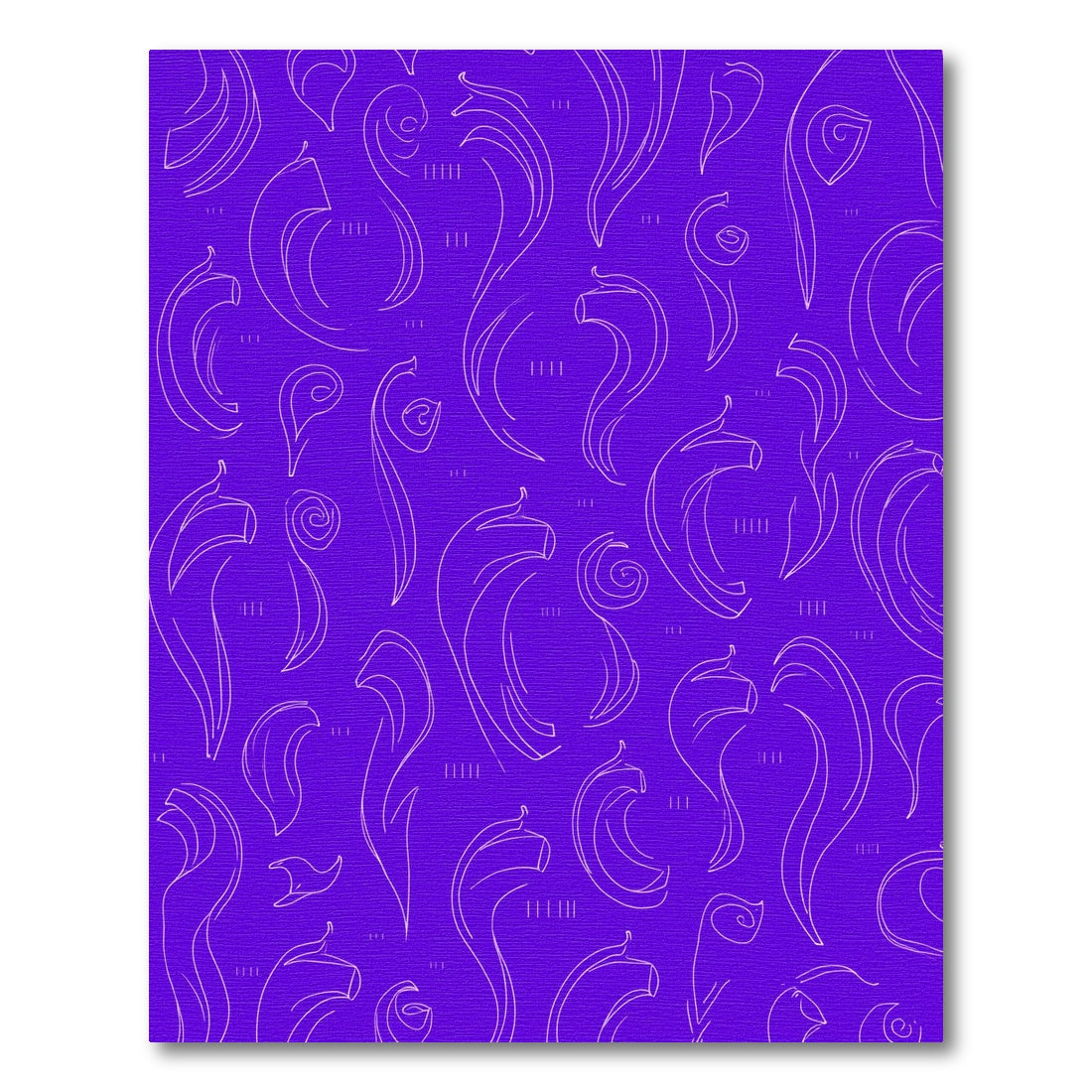 Amethyst Flowing Curlicue Abstract Rug