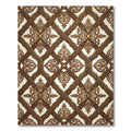 Golden Baroque Lattice Filigree Rug