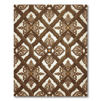 Golden Baroque Lattice Filigree Rug