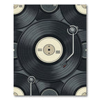 Retro Vinyl Record Musical Composition Rug