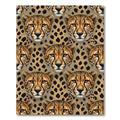 Wild Tan Cheetah Portrait Repeat Rug