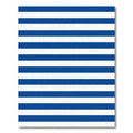 Bold Blue White Stripe Accent Rug