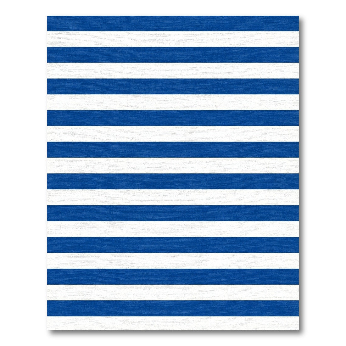 Bold Blue White Stripe Accent Rug
