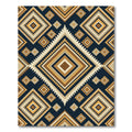 Geometric Diamond Earthy Tone Rug