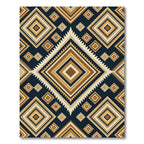 Geometric Diamond Earthy Tone Rug