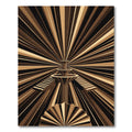 Art Deco Golden Radiant Stairway Rug