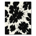 Abstract Monochrome Ink Splash Silhouette Rug