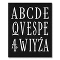 Classic White Alphabet Collection Rug