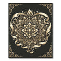 Ornate Golden Mandala Filigree Rug