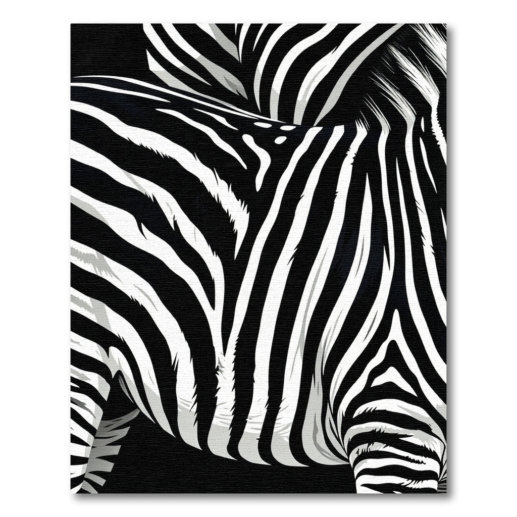 Bold Monochrome Zebra Animal Stripe Rug