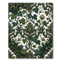 Emerald Vines Damask Garden Rug