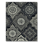 Monochromatic Compass Star Geometric Rug
