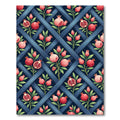 Pink Pomegranate Garden Lattice Rug