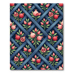 Pink Pomegranate Garden Lattice Rug