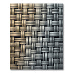 Metallic Gold and Silver Interwoven Mesh Rug