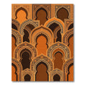 Terracotta Arches Intricate Geometric Arrangement Rug