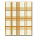 Modern Mustard Gold Plaid Grid Rug