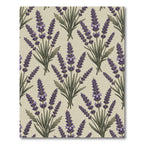 Purple Lavender Botanical Arrangement Rug