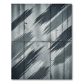 Dramatic Gray Splattered Diagonal Stripes Rug