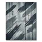 Dramatic Gray Splattered Diagonal Stripes Rug