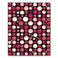 Retro Cherry Red Bubble Scatter Rug