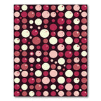 Retro Cherry Red Bubble Scatter Rug