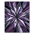 Geometric Amethyst Crystal Radial Star Rug