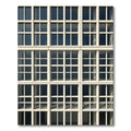 Modern Beige Grid Window Rug