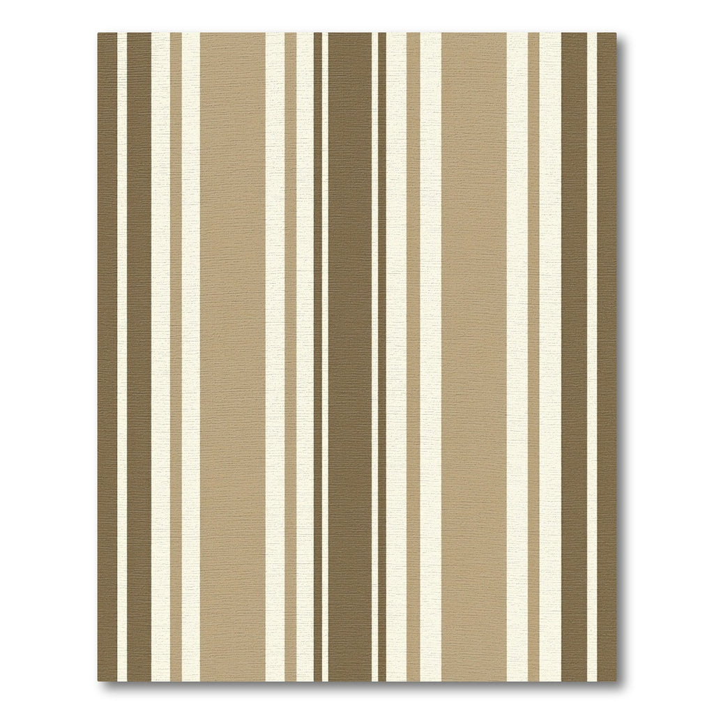 Modern Taupe and Cream Vertical Stripe Rug