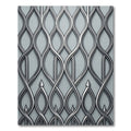 Elegant Gray Intertwined Swirls Rug