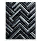Monochromatic Slate Herringbone Weave Rug