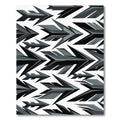 Sharp Monochromatic Geometric Arrow Composition Rug