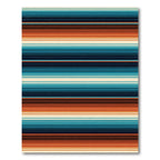 Southwestern Sunset Striped Earthy Tones Rug