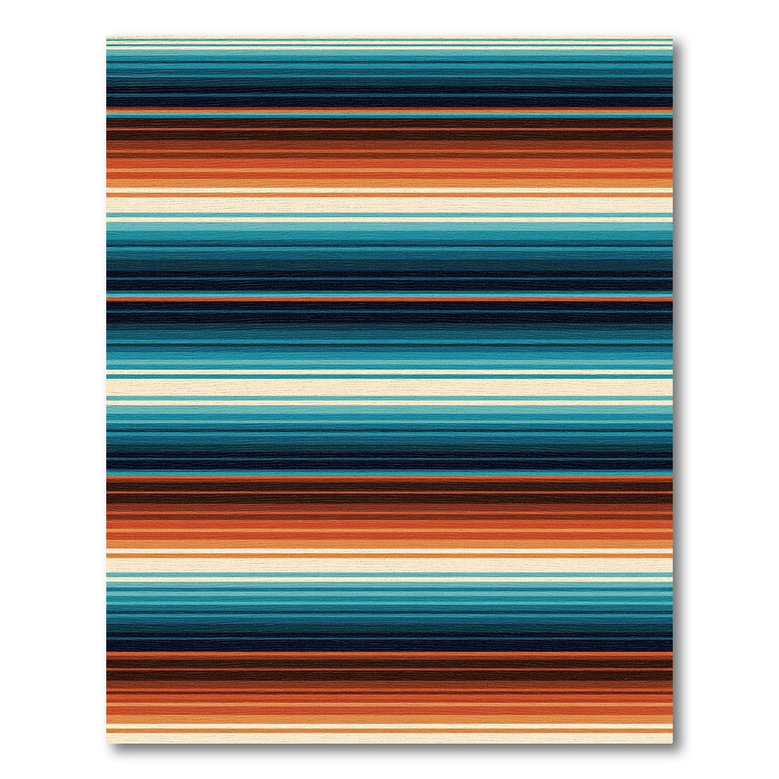 Southwestern Sunset Striped Earthy Tones Rug